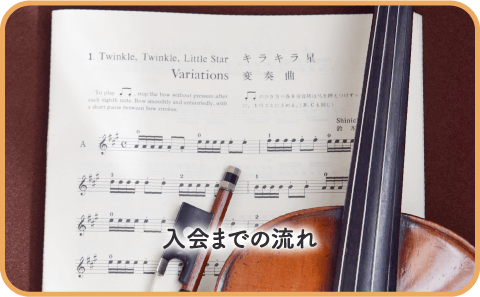 入会までの流れ