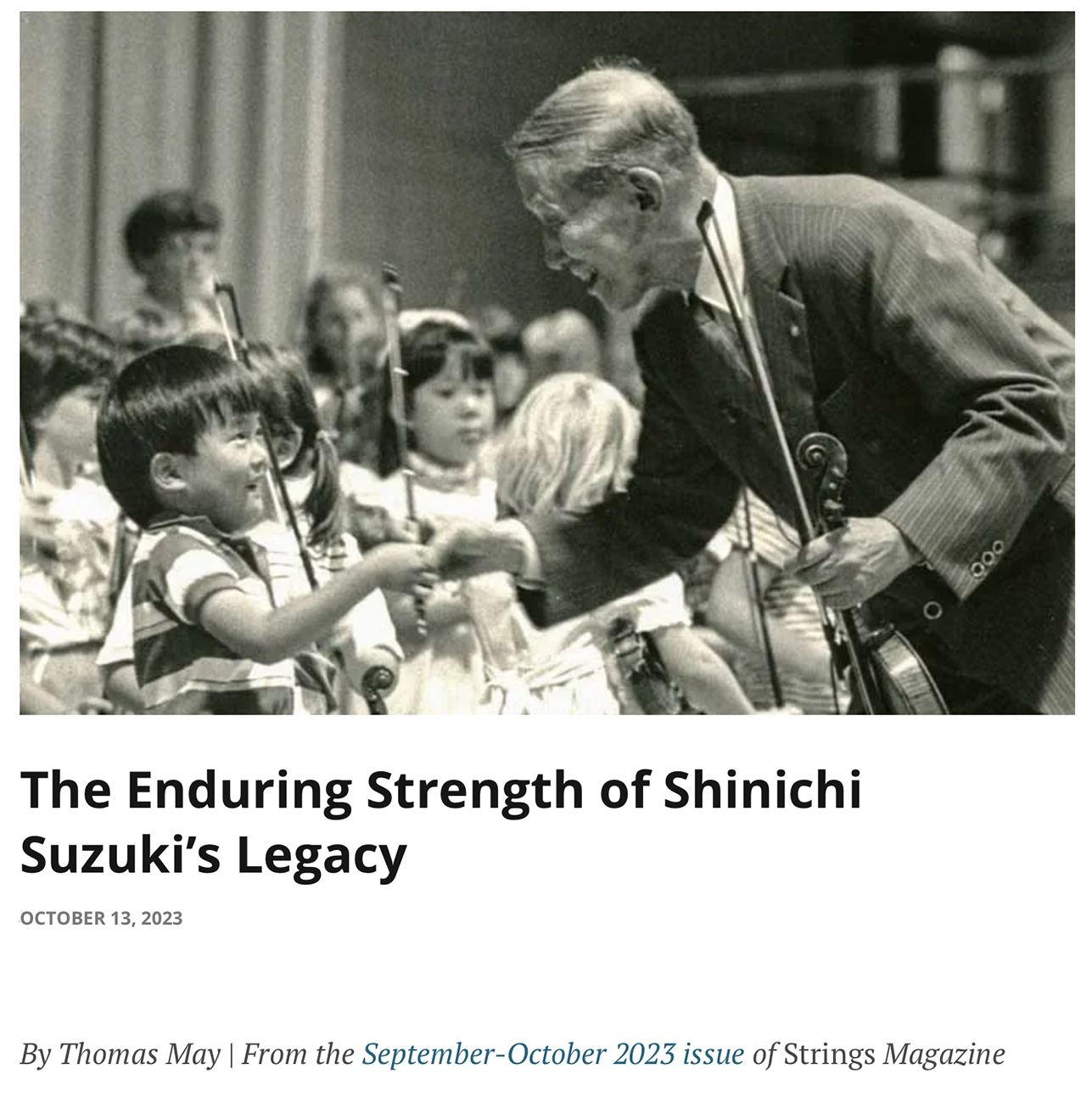 鈴木先生に関する最新のWeb英文記事